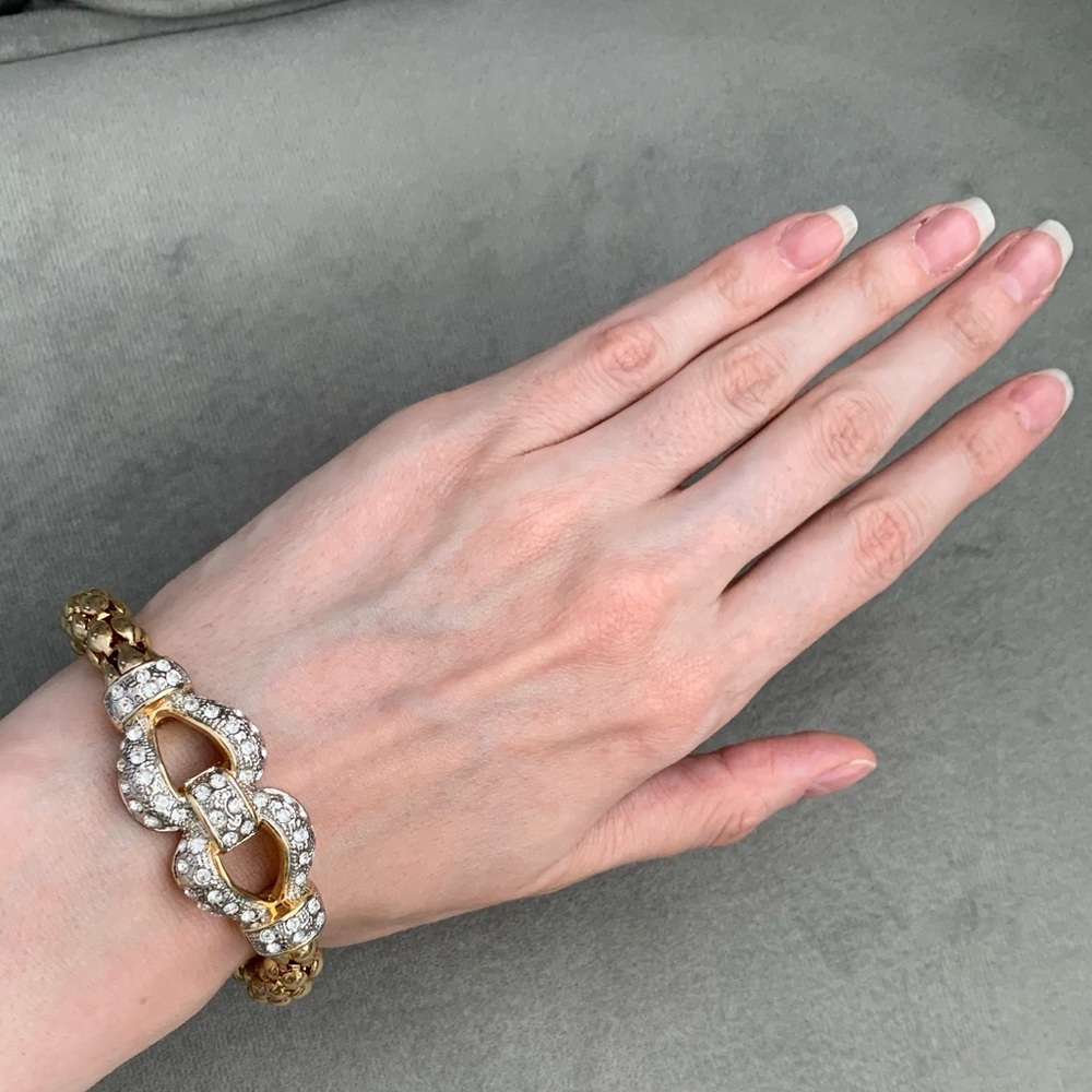 🤩🔥Golden Shiny Large Infinity Bracelet